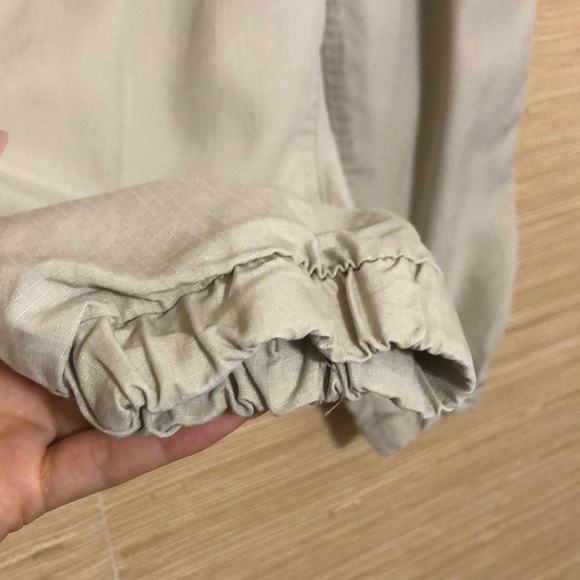 Gap Khaki Pull-On Elastic Waist Drawstring Cargo Jogger Pants 10 Girl - Picture 8 of 12